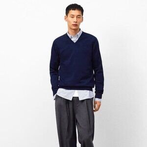Blue Adolfo Dominguez V-neck pullover